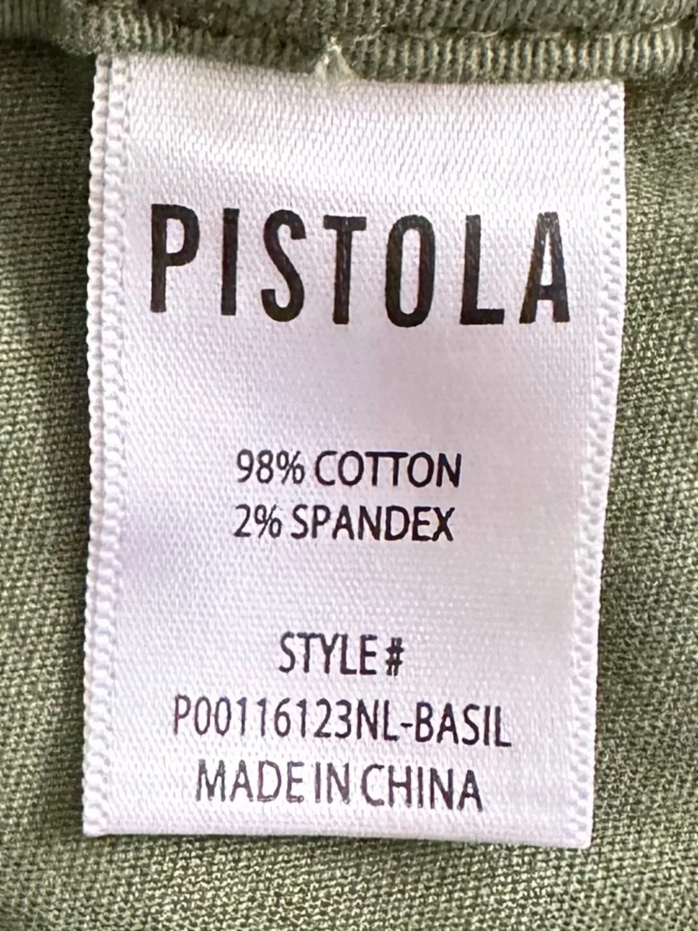 PISTOLA Sophia Wide Leg High-Rise Utility Pant Basil 33/US 16 Stretch Casual NWT - Picture 12 of 16